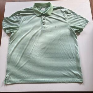 EUC Izod Golf Mint Short Sleeve‎ Polo Mens Size 2XL 100% Polyester (A5)